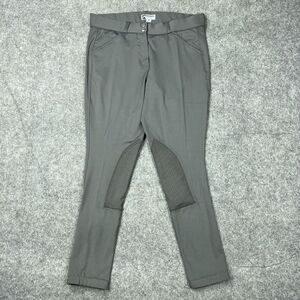 Dover Saddlery Pants Womens 32 Gray Riding Sport Equestrian‎ Knee Patch Breeches